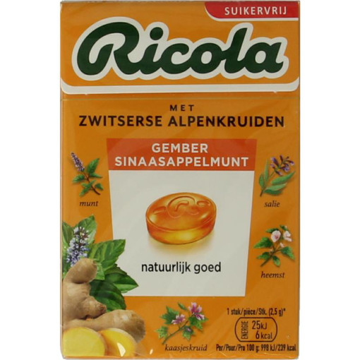 afbeelding van Ricola gember sinaasmunt sv