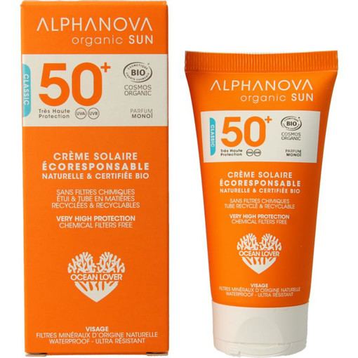 afbeelding van Sunscreen face SPF50+ bio