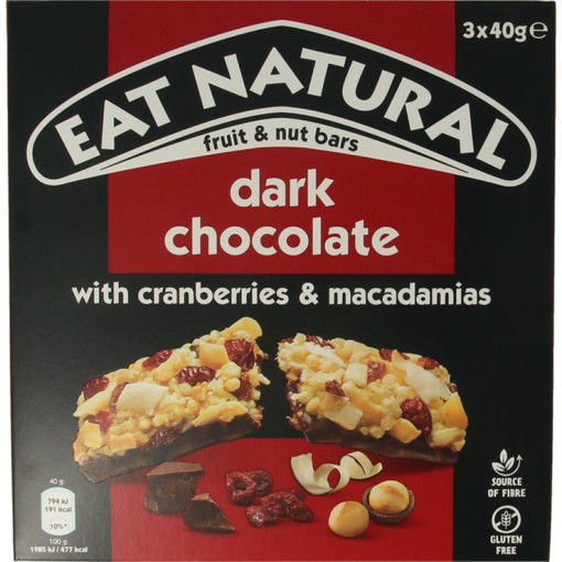 afbeelding van eat nat pure choc cranb macad